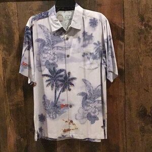 SOLD!!!Men’s 100% silk Tommy Bahama CHRISTMAS camp shirt